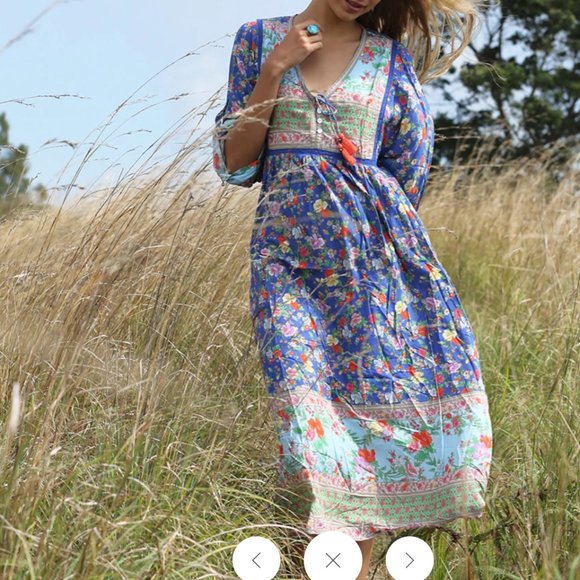 NWOT Miriam Boho Dress sz L - Picture 3 of 10